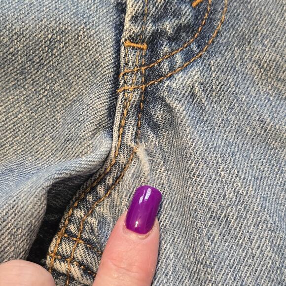 Vintage Levis 550 Jeans Mens 34x32 Blue Denim Relaxed Fit 5 Pocket Straight Leg - Picture 14 of 14